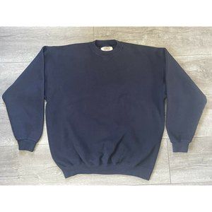 Vintage Men's 2020 HVYWT Blue Pullover Sweater Crew Neck Size X-Large